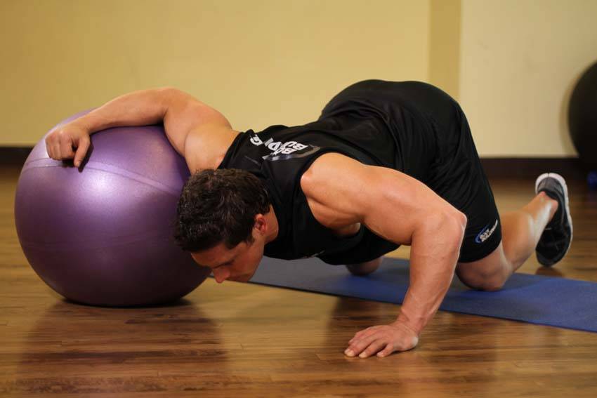 How to perform the Chest Stretch on Stability Ball exercise