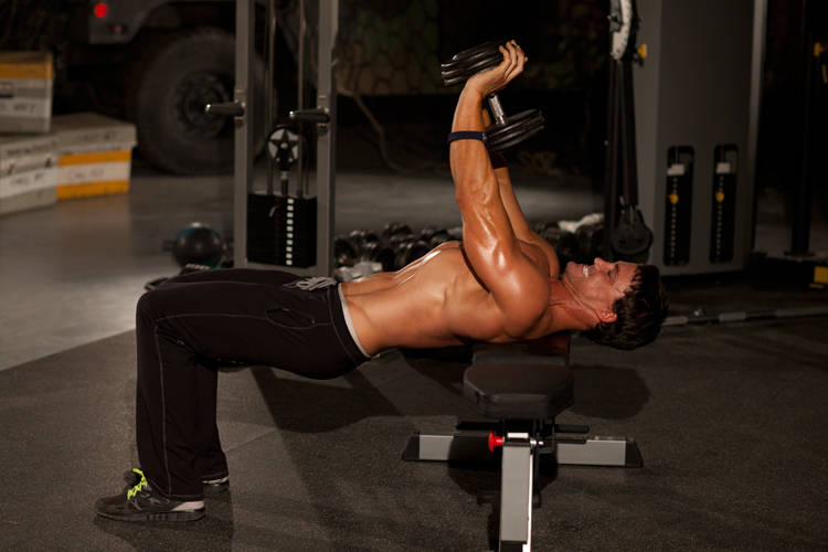 How to perform the Close-Grip Dumbbell Press exercise