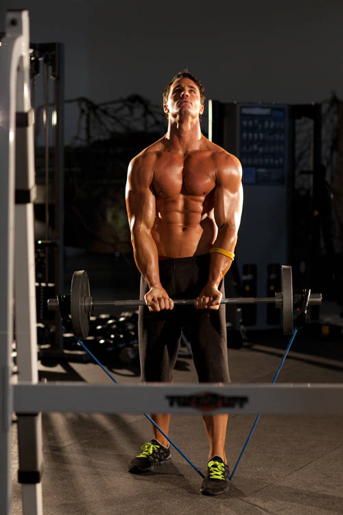 How to perform the Close-Grip EZ-Bar Curl with Band exercise