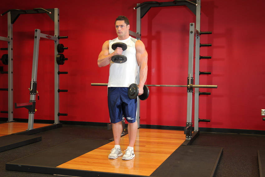How to perform the Cross Body Hammer Curl exercise