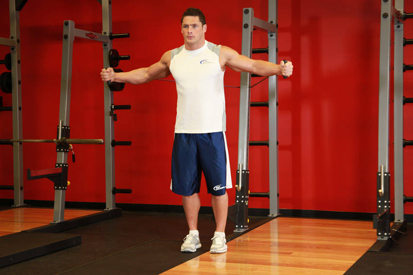 How to perform the Cross Over - With Bands exercise