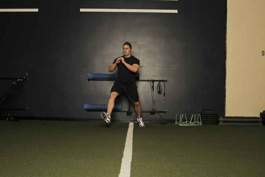How to perform the Alternate Leg Diagonal Bound exercise