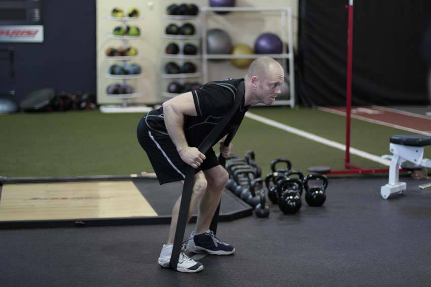 How to perform the Band Good Morning exercise