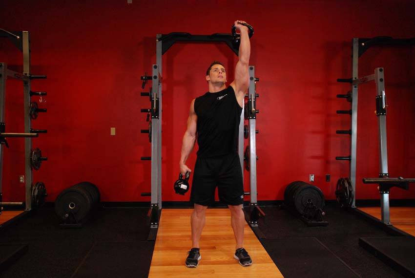 How to perform the Double Kettlebell Windmill exercise
