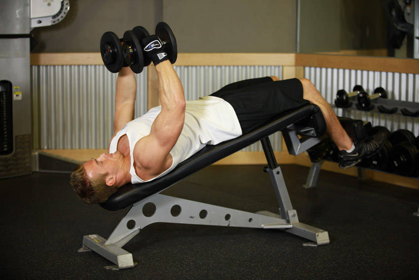 How to perform the Decline Dumbbell Flyes exercise