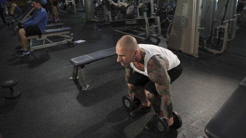 How to perform the Dumbbell Clean exercise