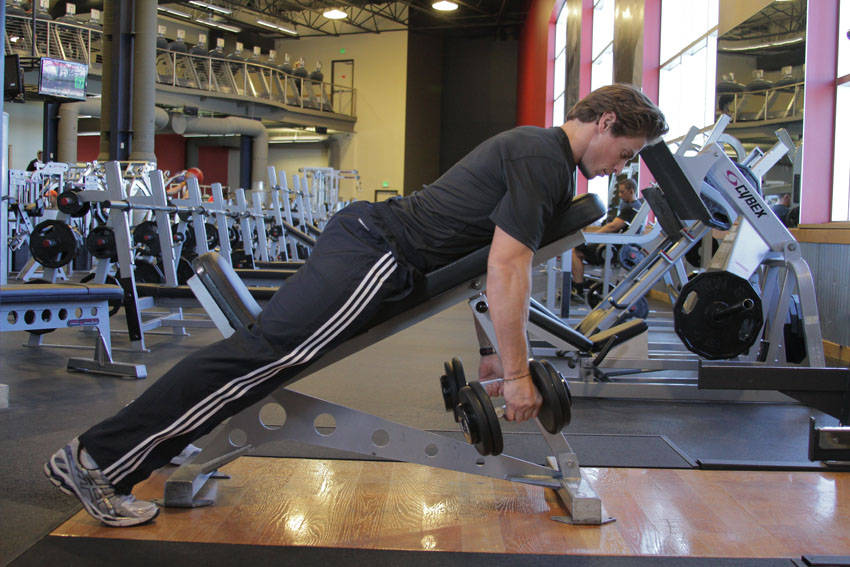 How to perform the Dumbbell Incline Row exercise