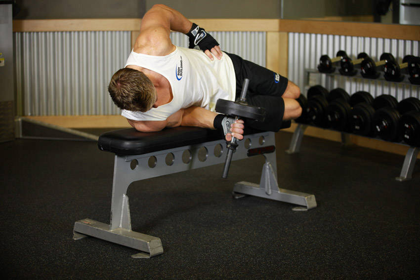 How to perform the Dumbbell Lying Supination exercise