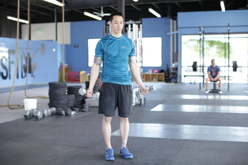 How to perform the Dumbbell Scaption exercise