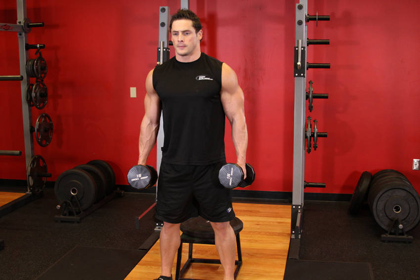 How to perform the Dumbbell Squat To A Bench exercise