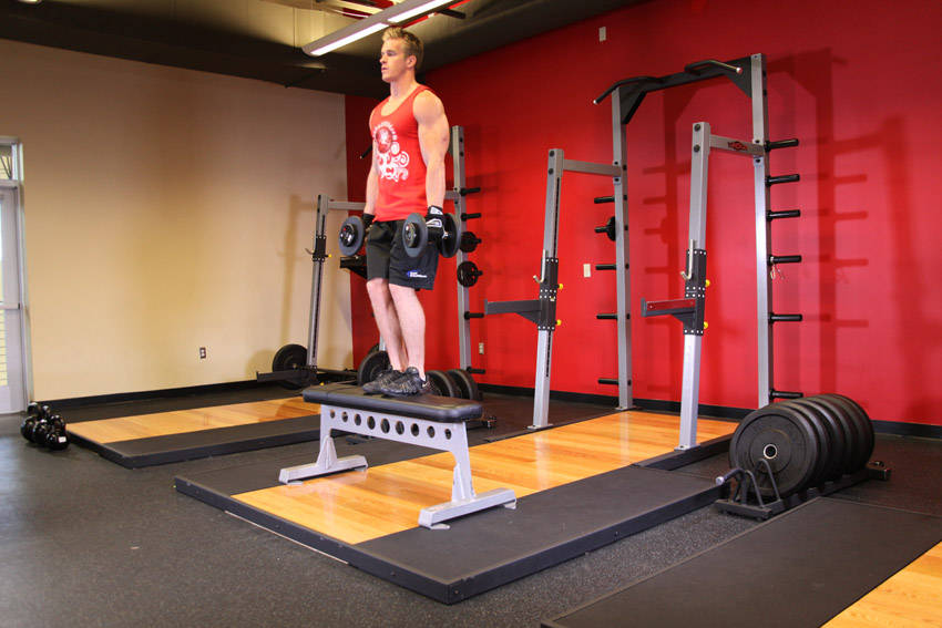 How to perform the Dumbbell Step Ups exercise
