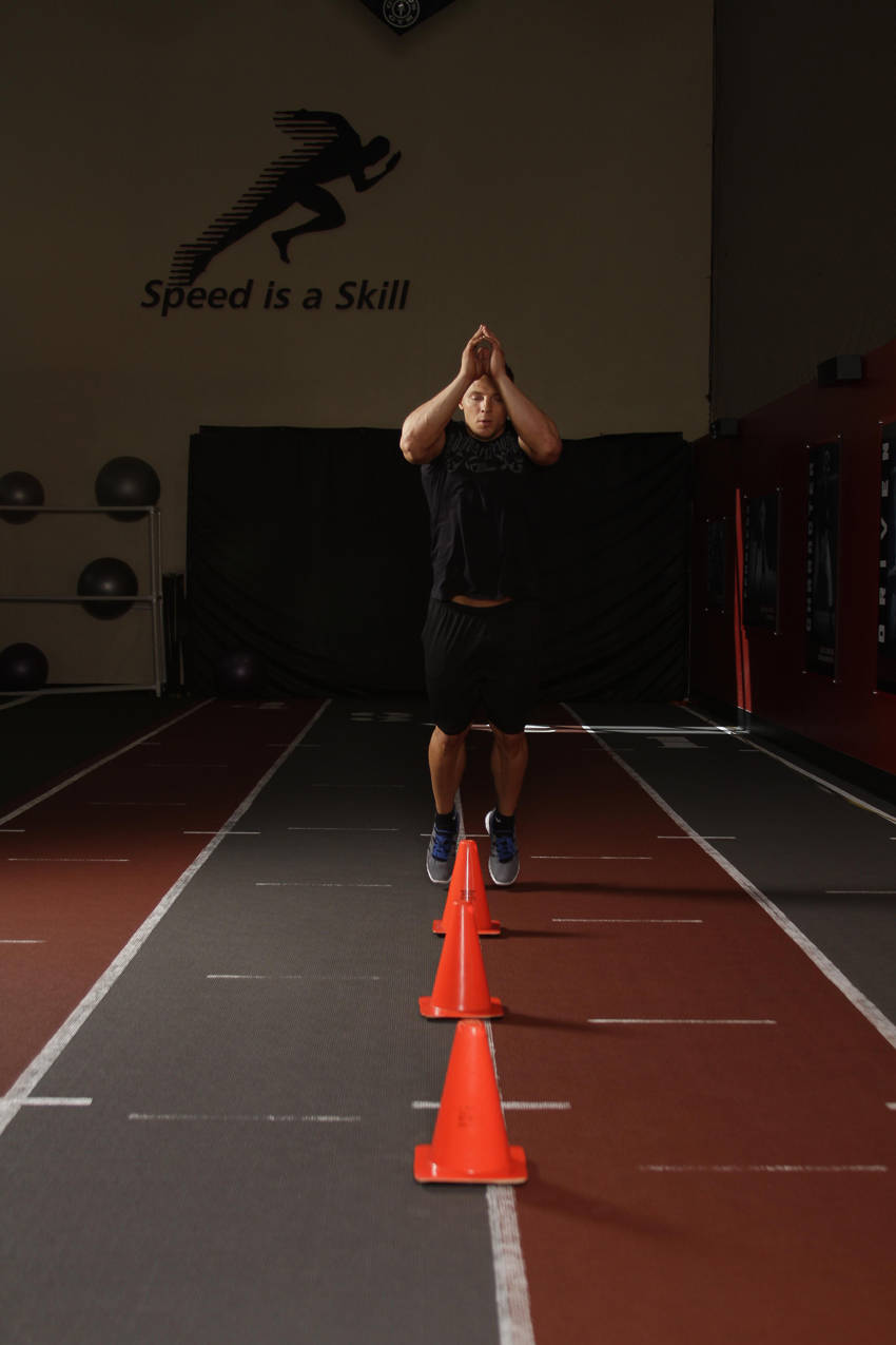 How to perform the Front Cone Hops (or hurdle hops) exercise