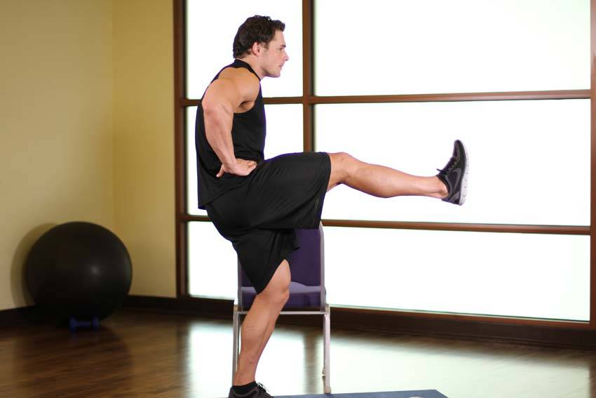 How to perform the Front Leg Raises exercise