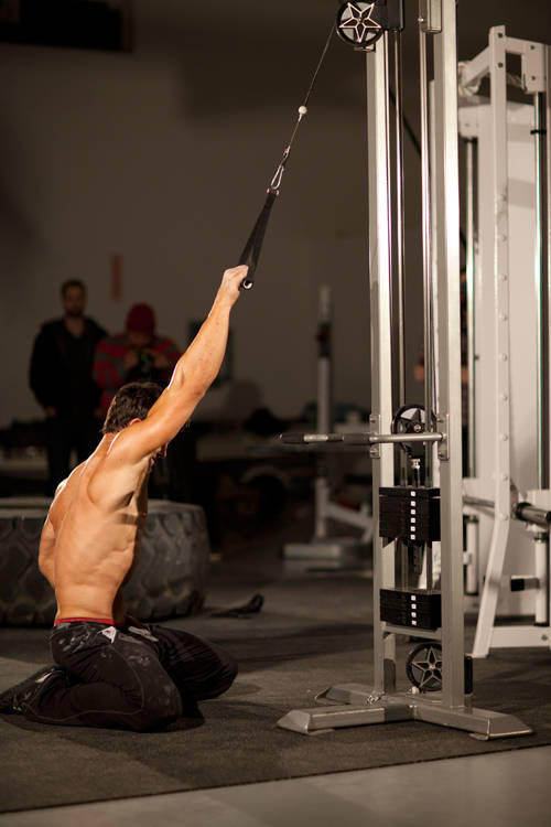 How to perform the Kneeling Single-Arm High Pulley Row exercise