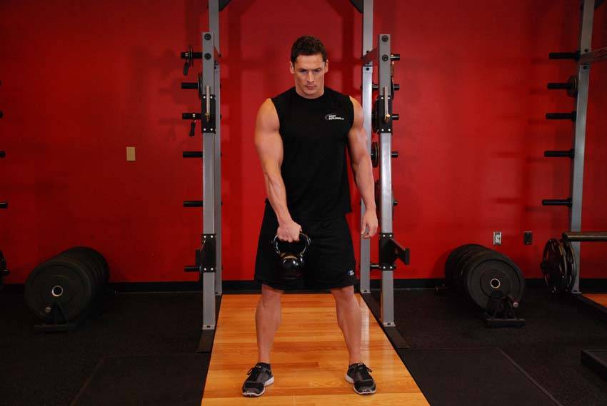 How to perform the Kettlebell Hang Clean exercise