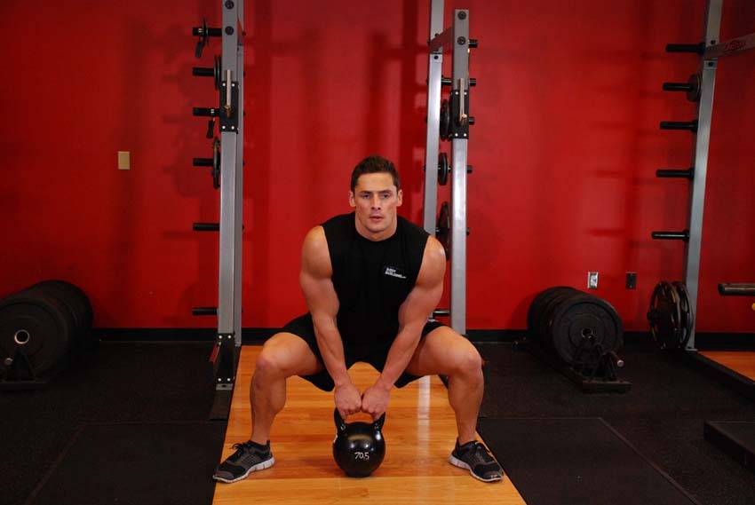 How to perform the Kettlebell Sumo High Pull exercise