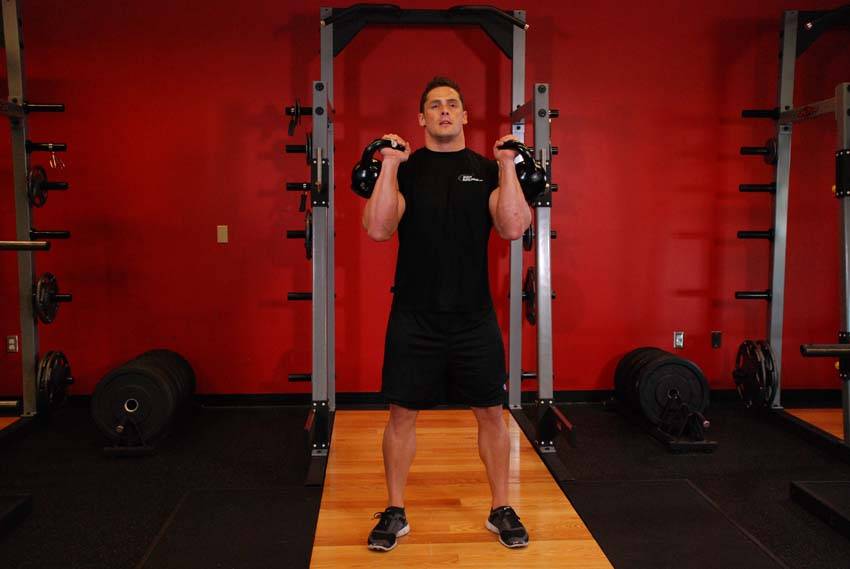 How to perform the Kettlebell Thruster exercise