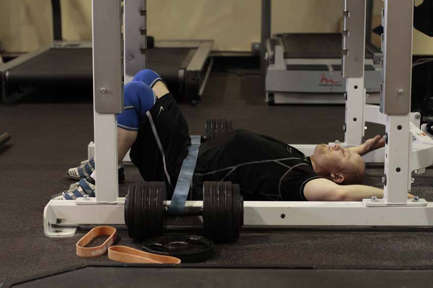 How to perform the Hip Lift with Band exercise