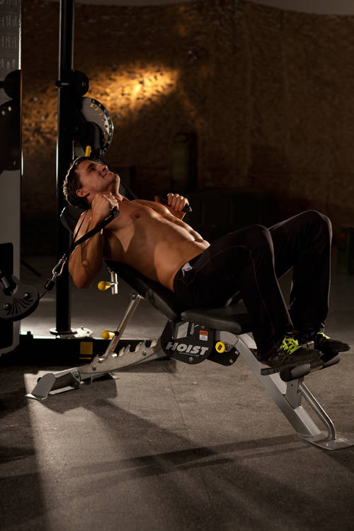 How to perform the Incline Cable Chest Press exercise
