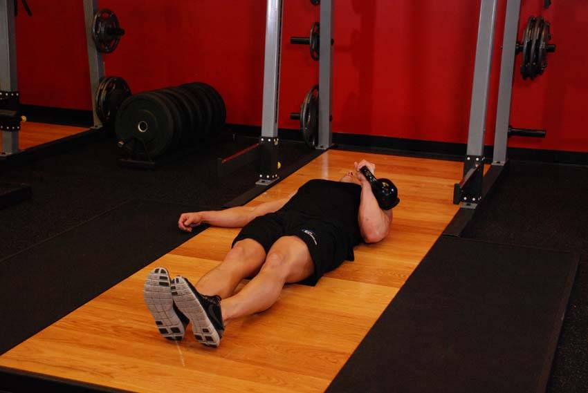 How to perform the One-Arm Kettlebell Floor Press exercise
