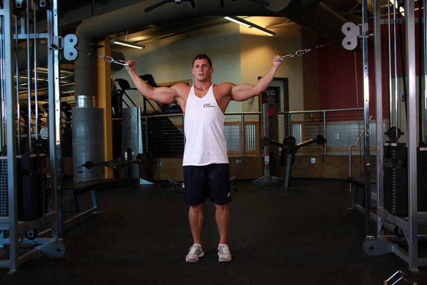 How to perform the Overhead Cable Curl exercise