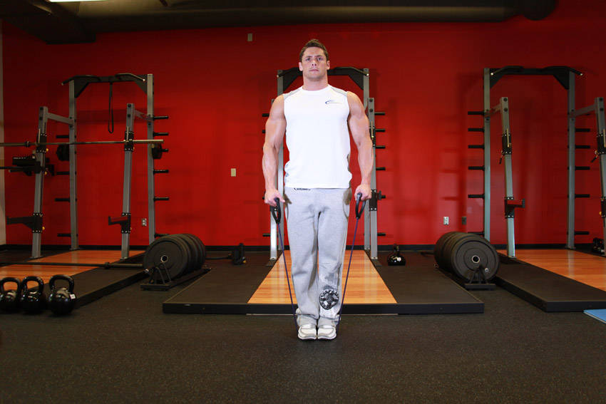 How to perform the Lateral Raise - With Bands exercise