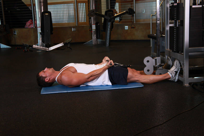 How to perform the Lying Cable Curl exercise