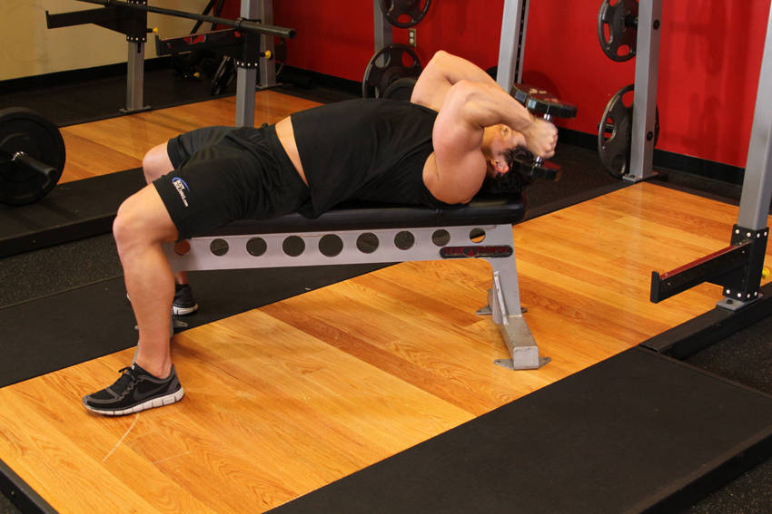 How to perform the Lying Dumbbell Tricep Extension exercise