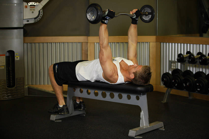 How to perform the Lying Triceps Press exercise
