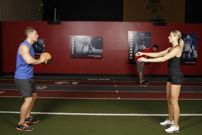 How to perform the Medicine Ball Chest Pass exercise