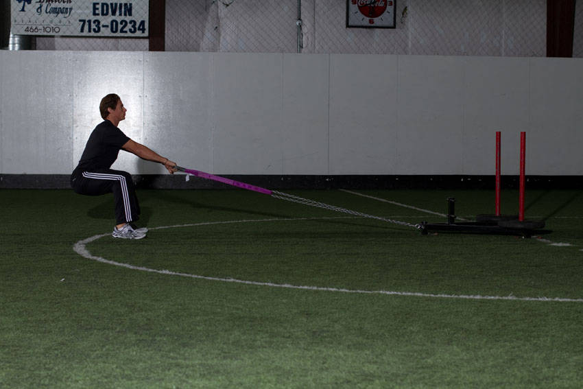 How to perform the Sled Row exercise