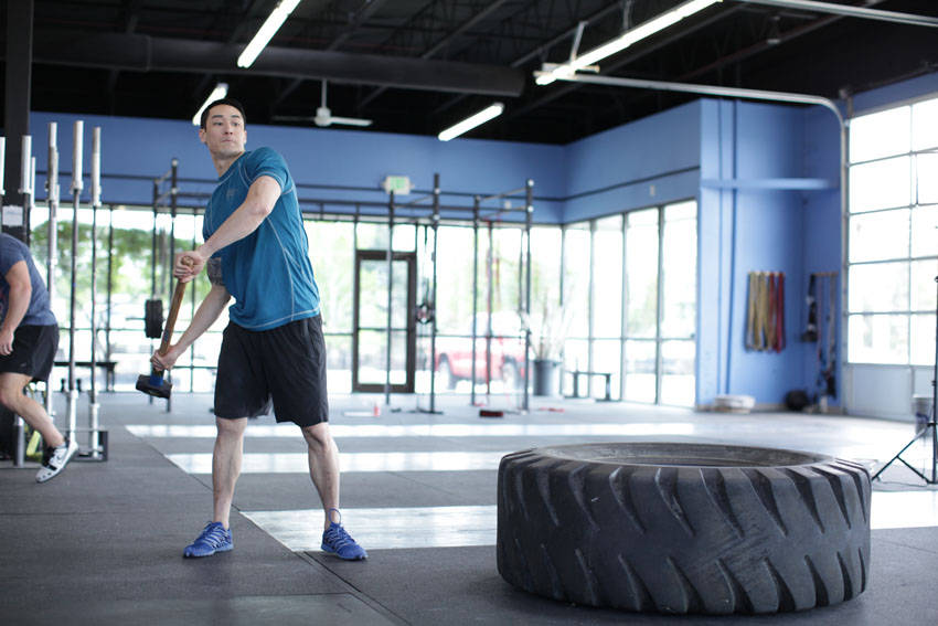 How to perform the Sledgehammer Swings exercise
