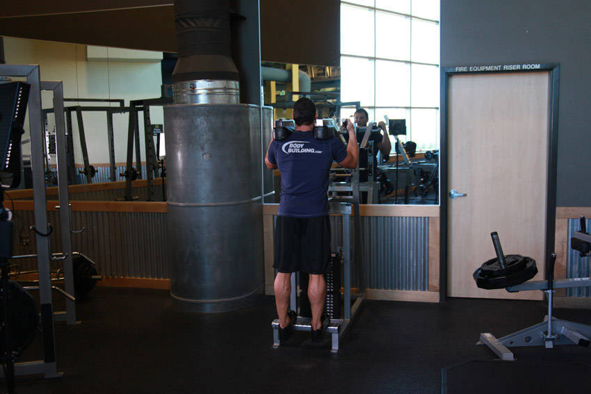 How to perform the Standing Calf Raises exercise