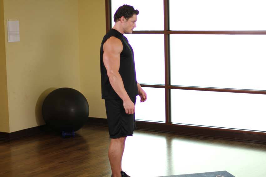 How to perform the Standing Toe Touches exercise