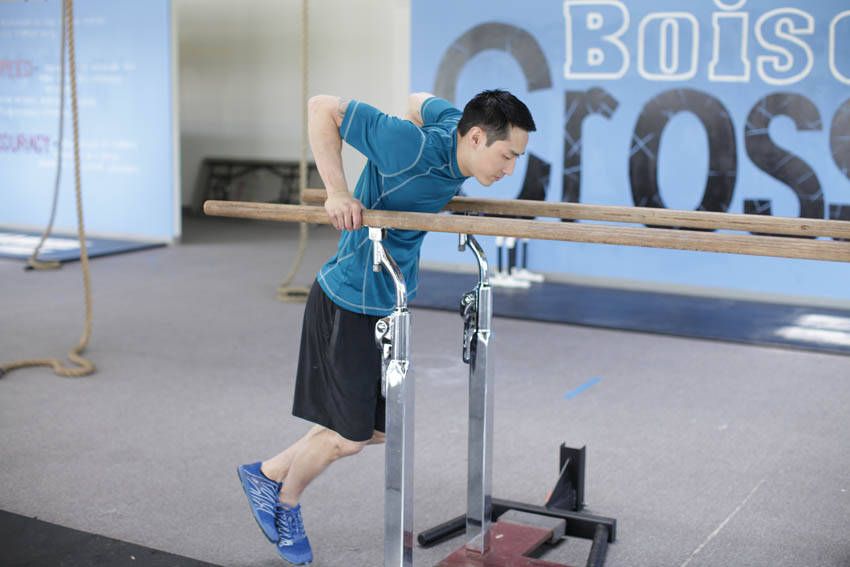 How to perform the Parallel Bar Dip exercise