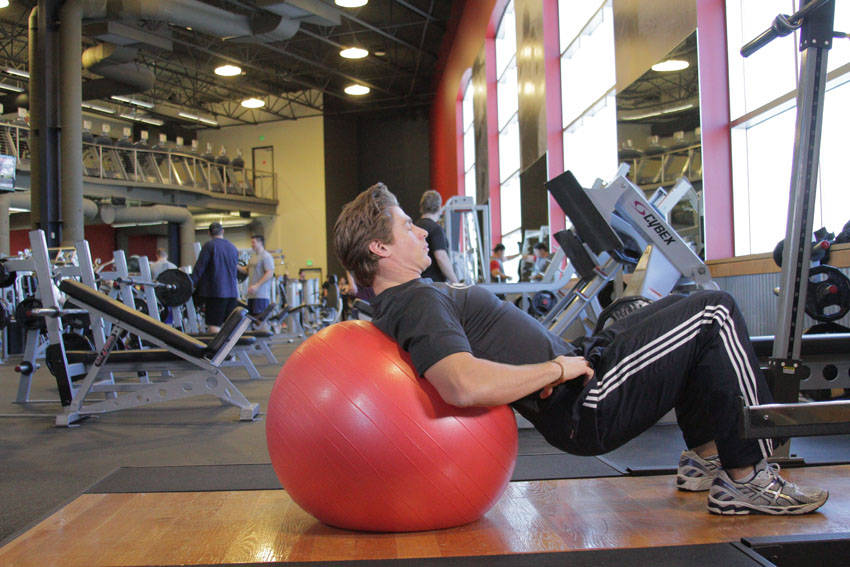 How to perform the Physioball Hip Bridge exercise
