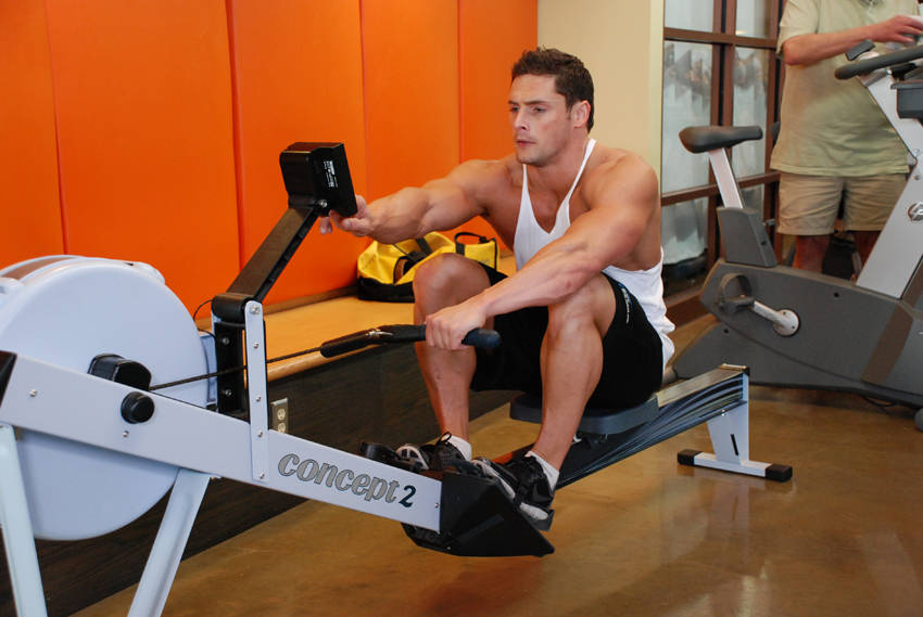 How to perform the Rowing, Stationary exercise