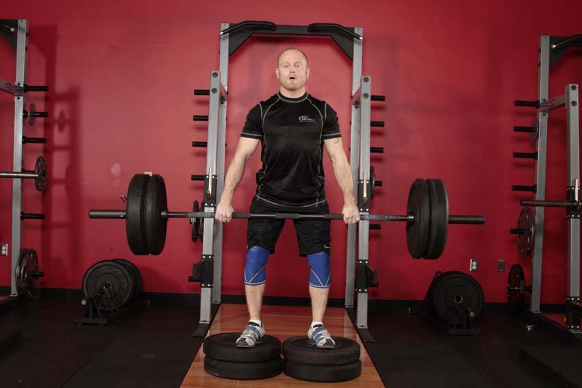 How to perform the Romanian Deadlift from Deficit exercise
