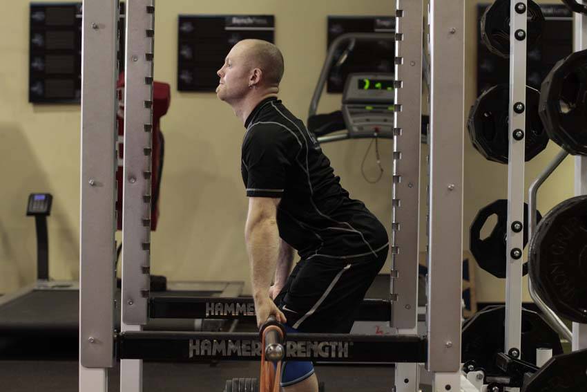 How to perform the Rack Pull with Bands exercise