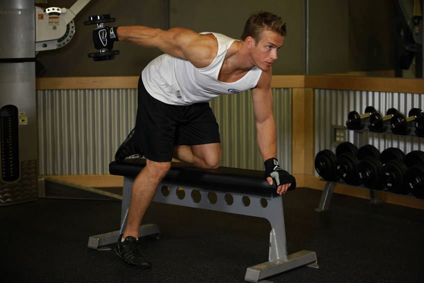 How to perform the Tricep Dumbbell Kickback exercise